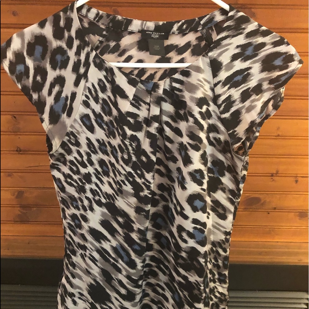Ann Taylor Cheetah Shirt